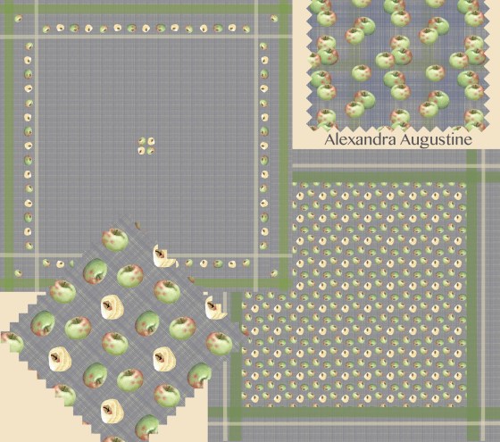 Textile Design, Apple Pie